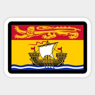 Flag of New Brunswick Sticker